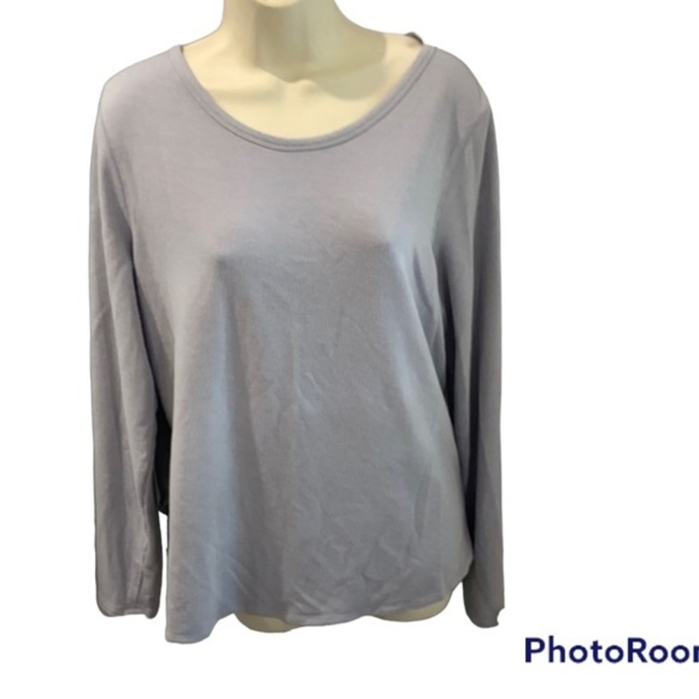 Old Navy Active | Gray Long Sleeve Split-Back‎ Top | Size L